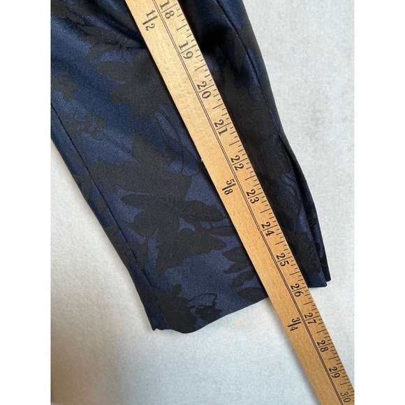 INC International Concepts Mens XL Slim Fit Blazer Navy Floral Jacquard Jacket - Picture 8 of 10